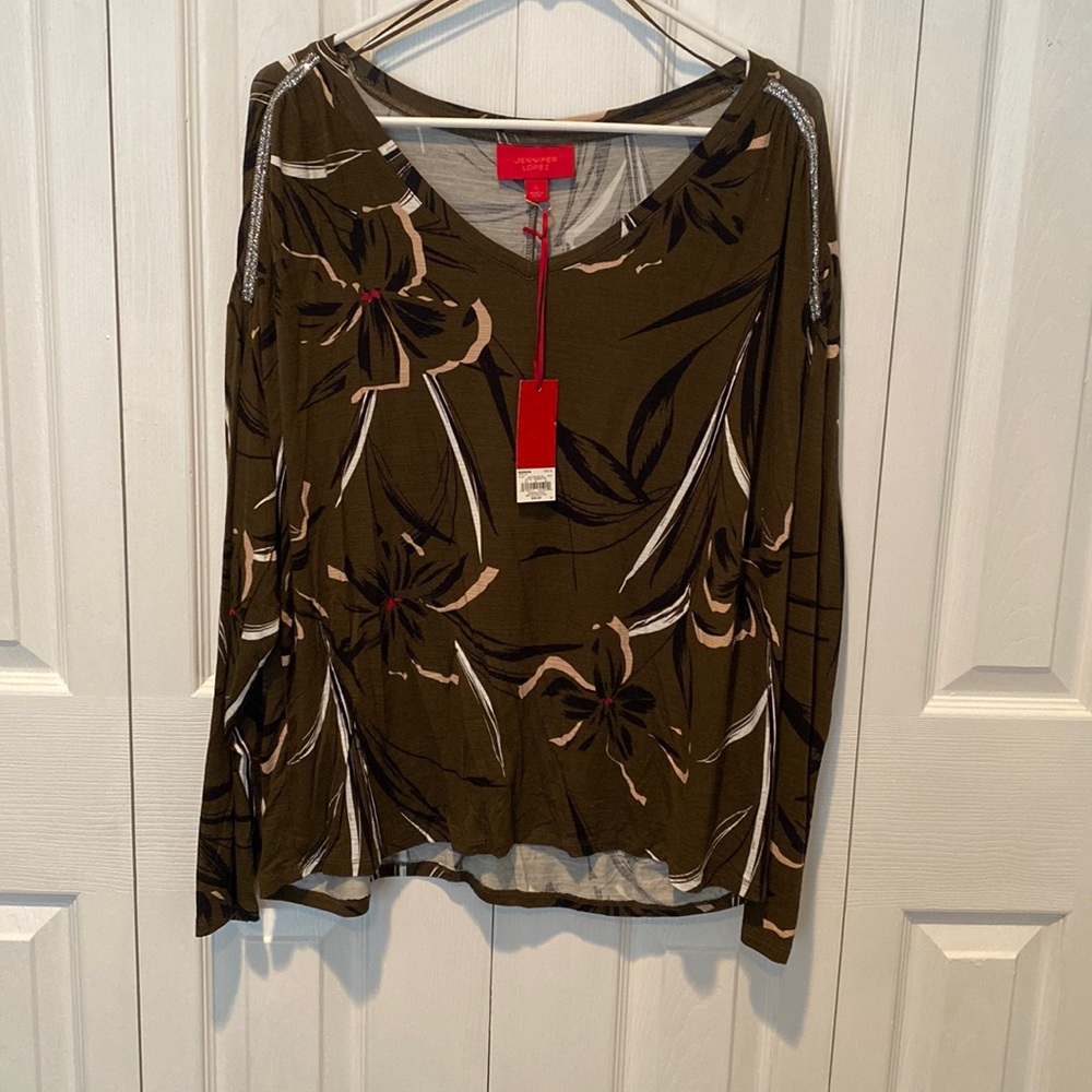 Jennifer Lopez long sleeve shirt